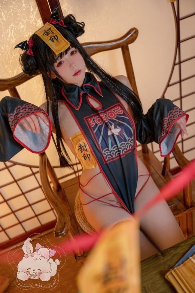 咬一口兔娘ovo – 僵尸蹲蹲[50P1V-956MB]-2