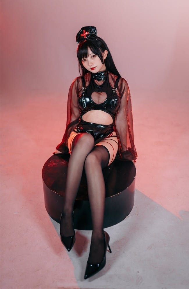 花铃 – NO.20 猩红护士[77P-281M]-1