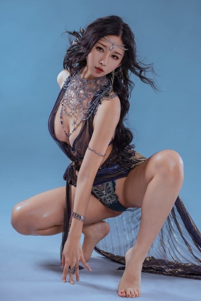 云溪溪 – NO.56 奶桃 塞壬七世·海妖[28P-323M]-1