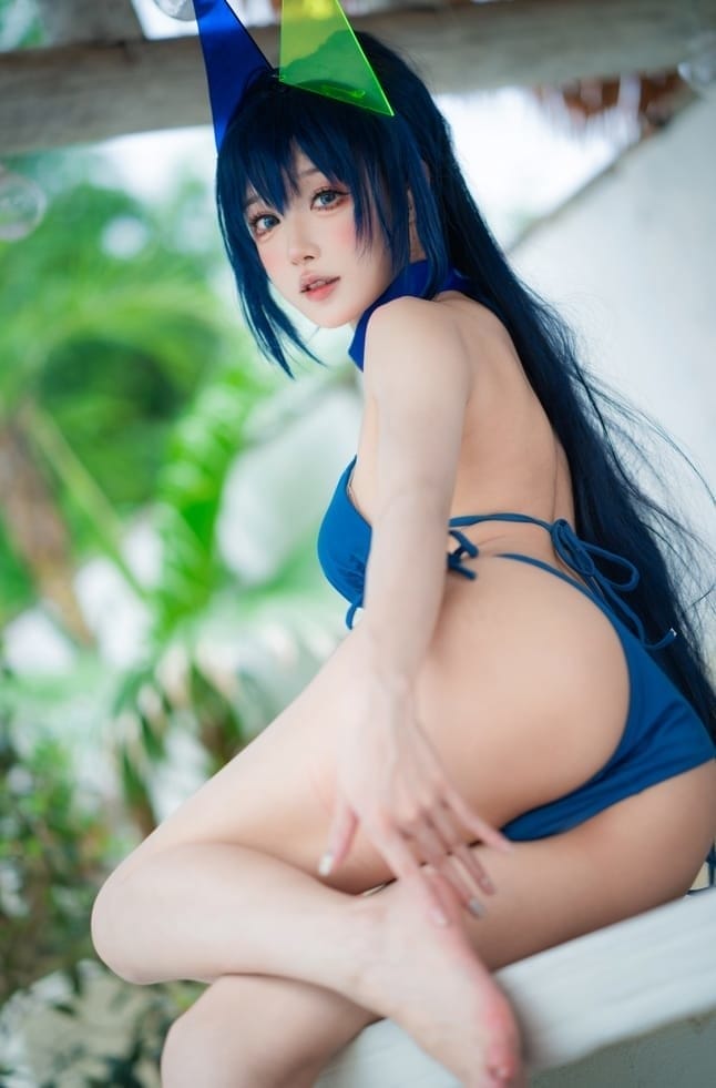 阿包也是兔娘 – NO.081 花园泳装[35P-306M]-2