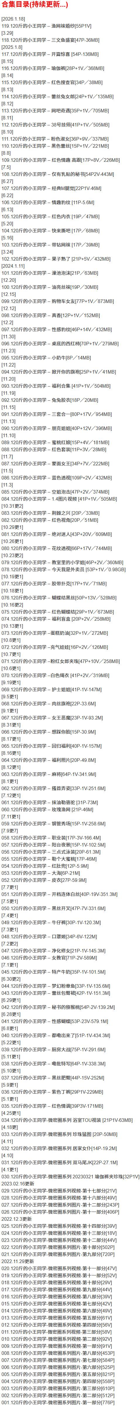 120斤的小王同学 – 微密圈写真合集【持续更新中】-1